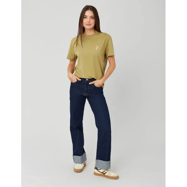 T-shirt imprimé devant/dos Vert clair