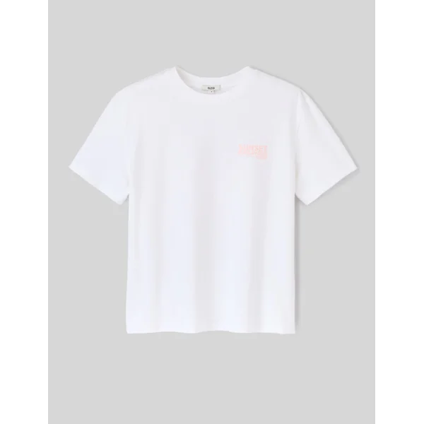 T-shirt imprimé géant Miami Blanc