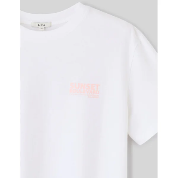 T-shirt imprimé géant Miami Blanc