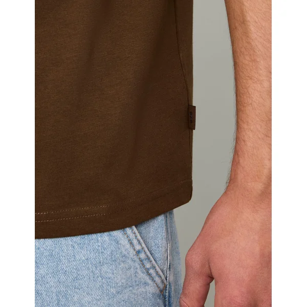 T-shirt imprimé Marron