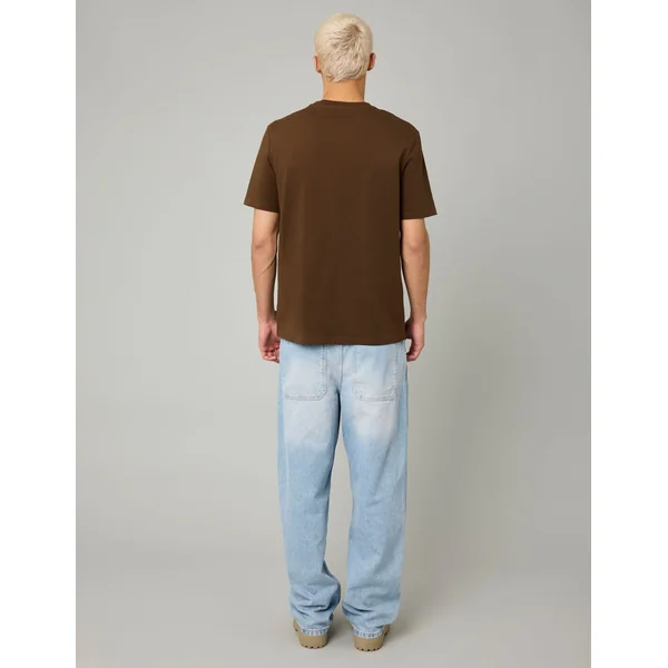 T-shirt imprimé Marron