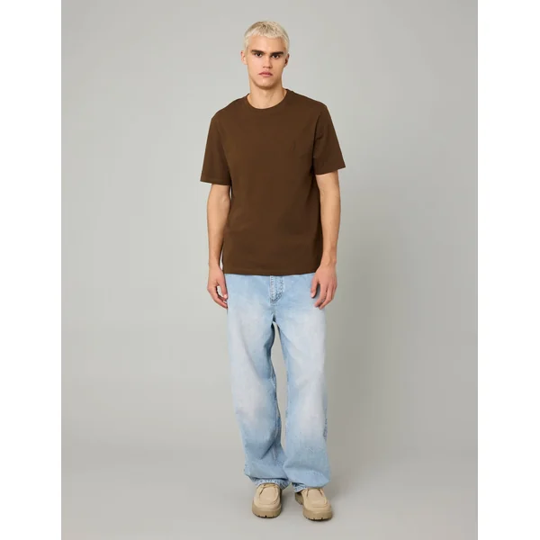 T-shirt imprimé Marron