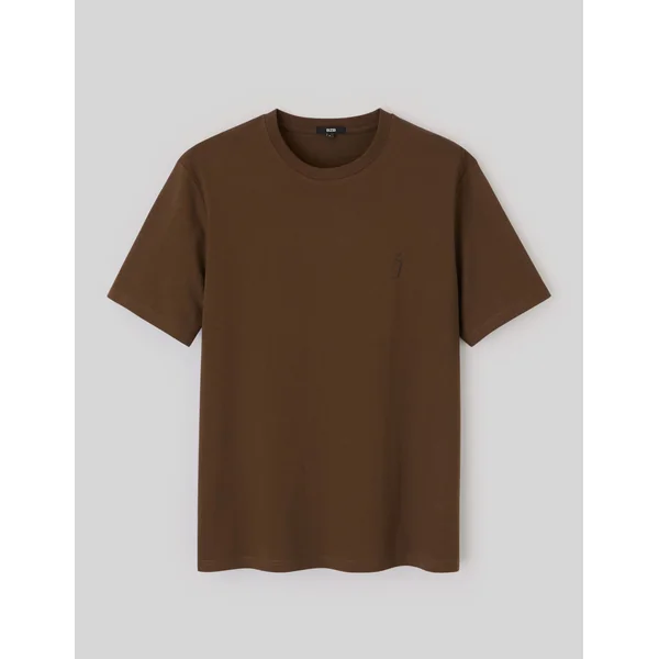 T-shirt imprimé Marron
