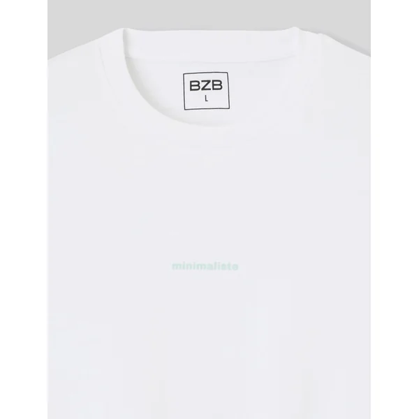 T-shirt imprimé poitrine Blanc