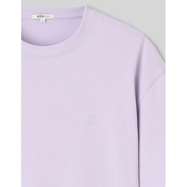 T-shirt logo poitrine Lila