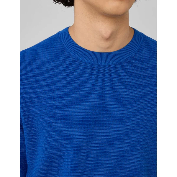 T-shirt maille fantaisie Bleu foncé