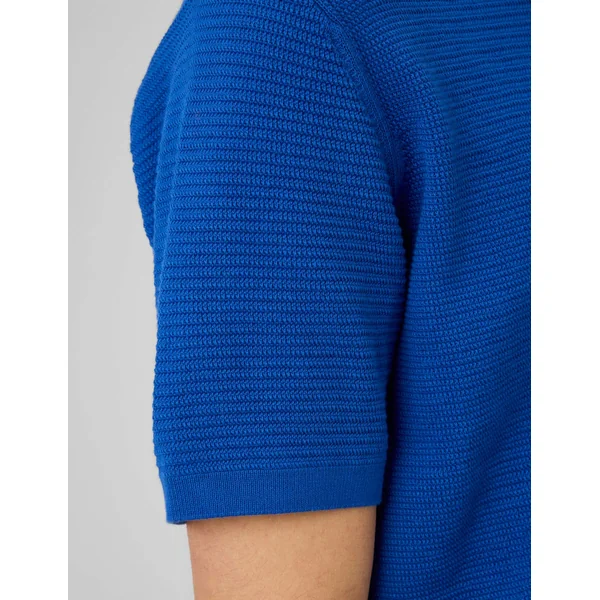 T-shirt maille fantaisie Bleu foncé