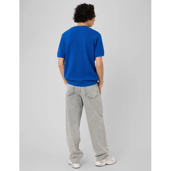 T-shirt maille fantaisie Bleu foncé