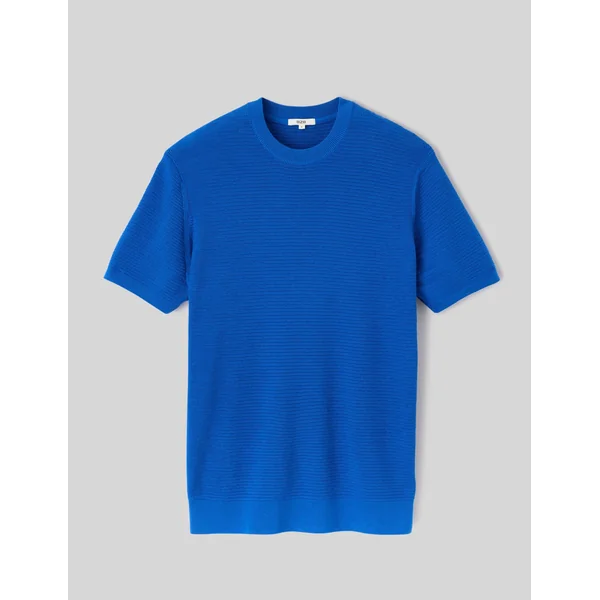 T-shirt maille fantaisie Bleu foncé