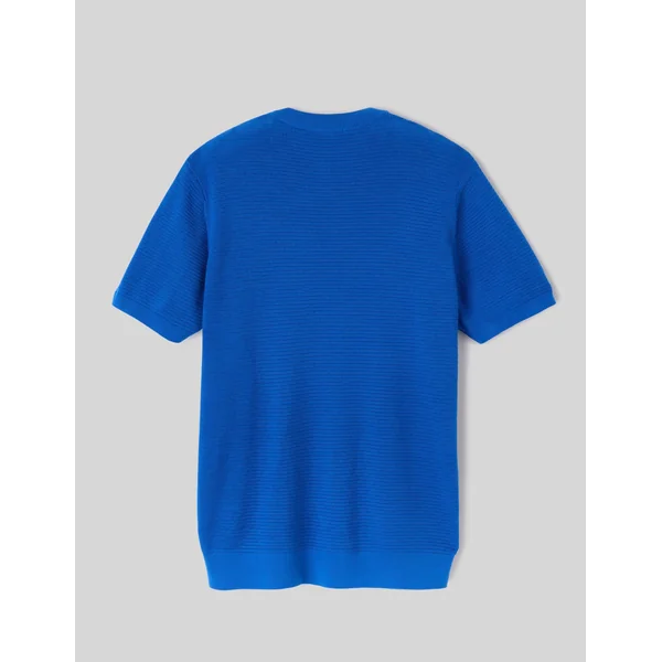 T-shirt maille fantaisie Bleu foncé