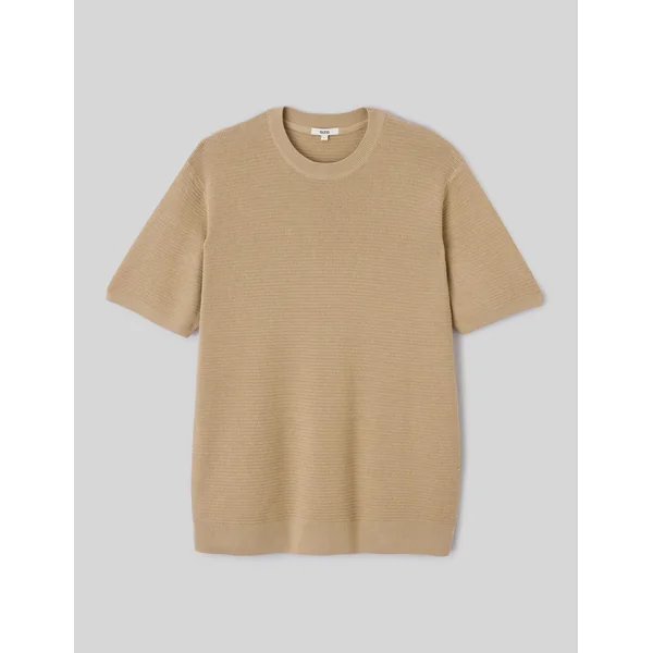 T-shirt maille fantaisie Marron