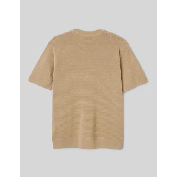 T-shirt maille fantaisie Marron