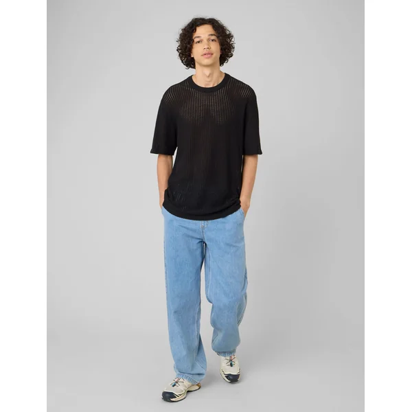 T-shirt maille filet Noir