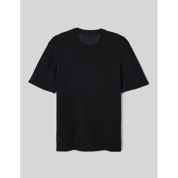 T-shirt maille filet Noir