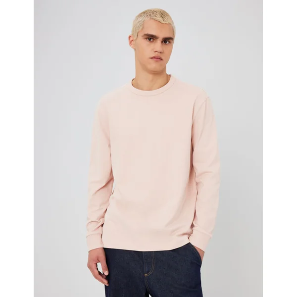 T-shirt manches longues Rose pâle