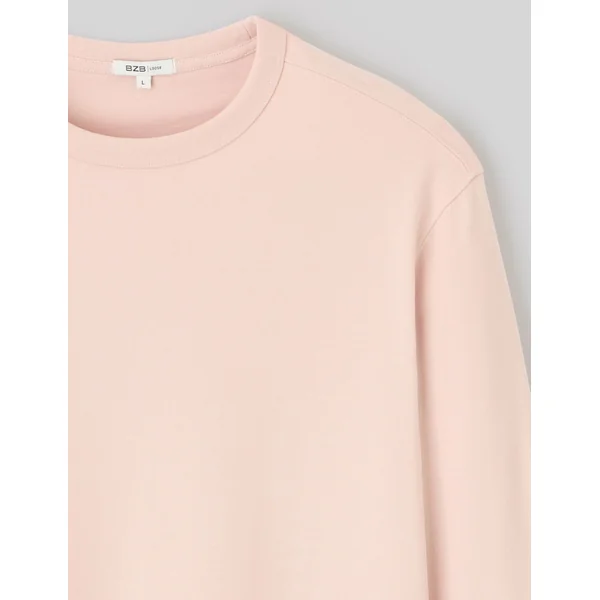 T-shirt manches longues Rose pâle