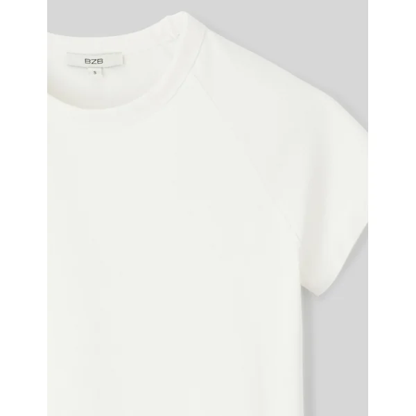 T-shirt manches raglan Blanc écru