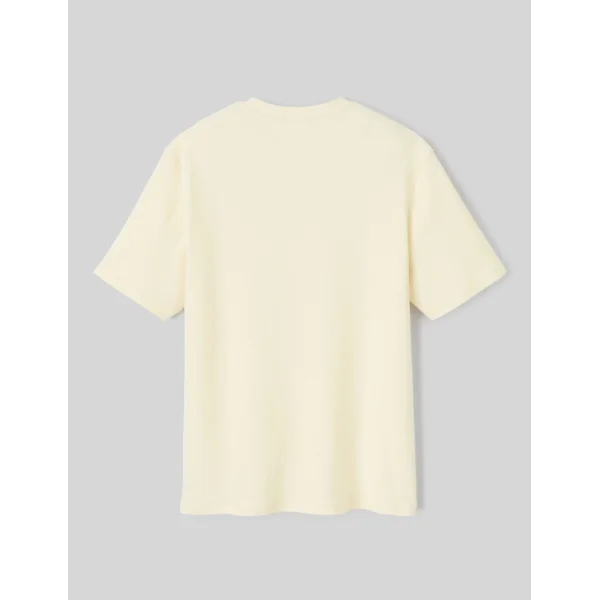 T-shirt matière fantaisie Jaune