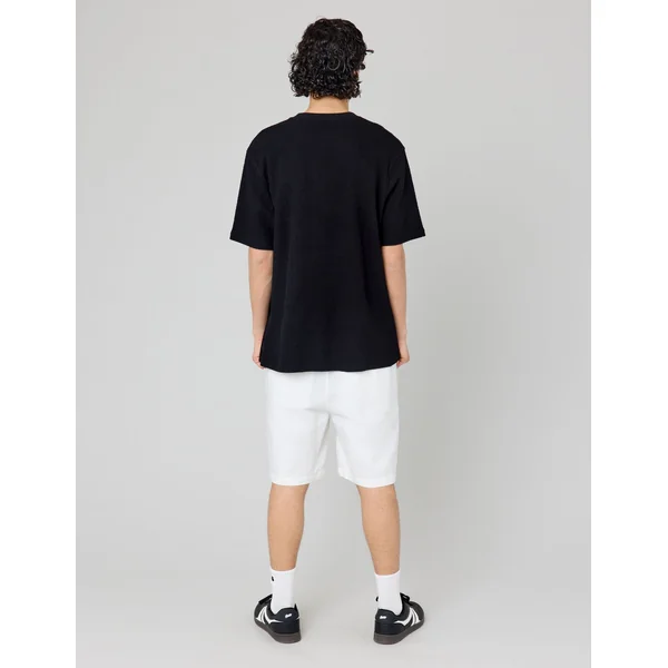 T-shirt matière fantaisie Noir