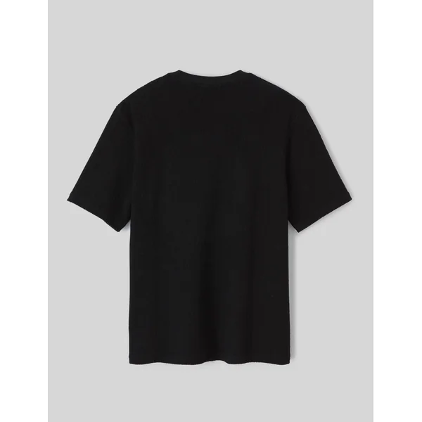 T-shirt matière fantaisie Noir