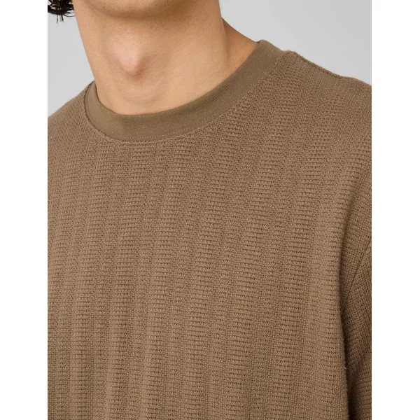 T-shirt matière fantaisie Vert Kaki