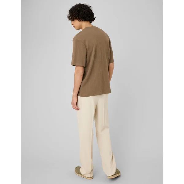T-shirt matière fantaisie Vert Kaki
