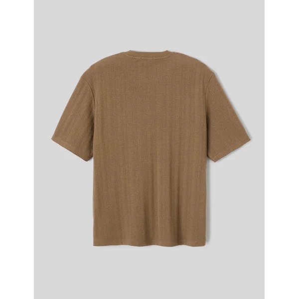 T-shirt matière fantaisie Vert Kaki