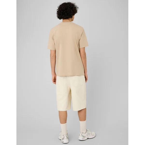 T-shirt message poitrine Beige