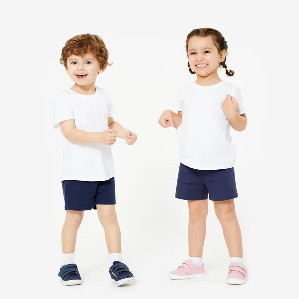 T-shirt multisport coton enfant mixte, blanc