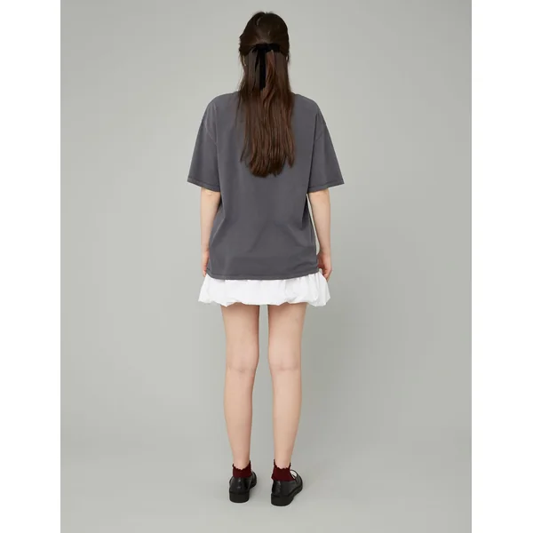 T-shirt oversize délavé Noir