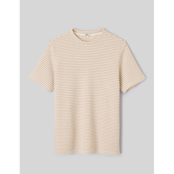 T-shirt rayures tricot Beige