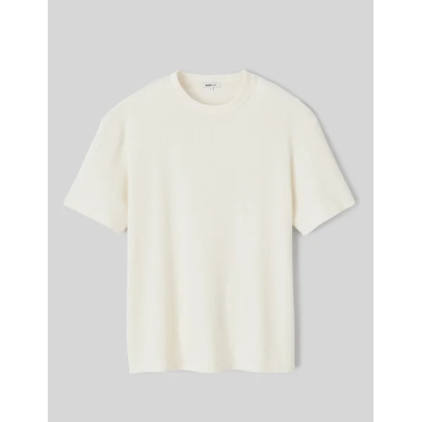 T-shirt reliéfé Blanc écru