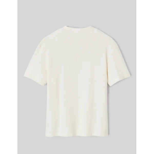 T-shirt reliéfé Blanc écru
