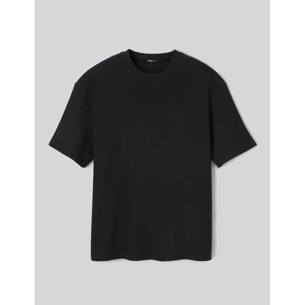 T-shirt reliéfé Noir