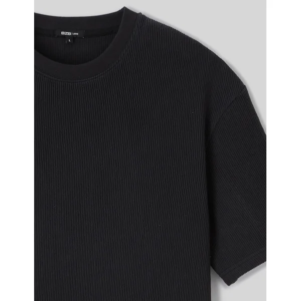 T-shirt reliéfé Noir