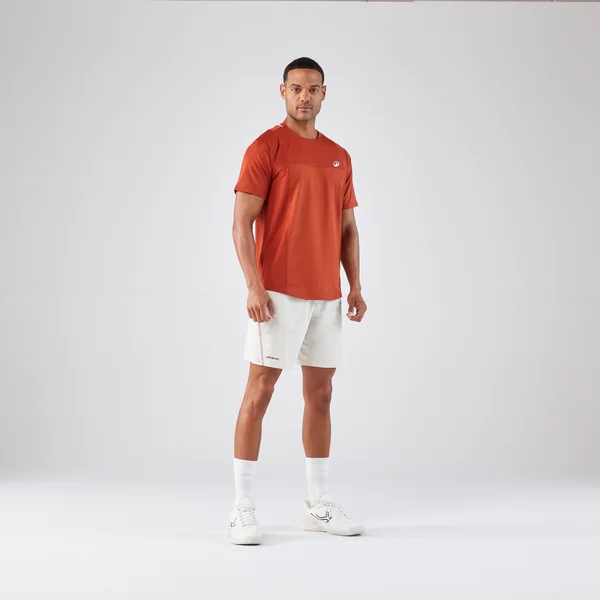 T-shirt tennis manches courtes homme - Kuikma DRY marron Gaël Monfils