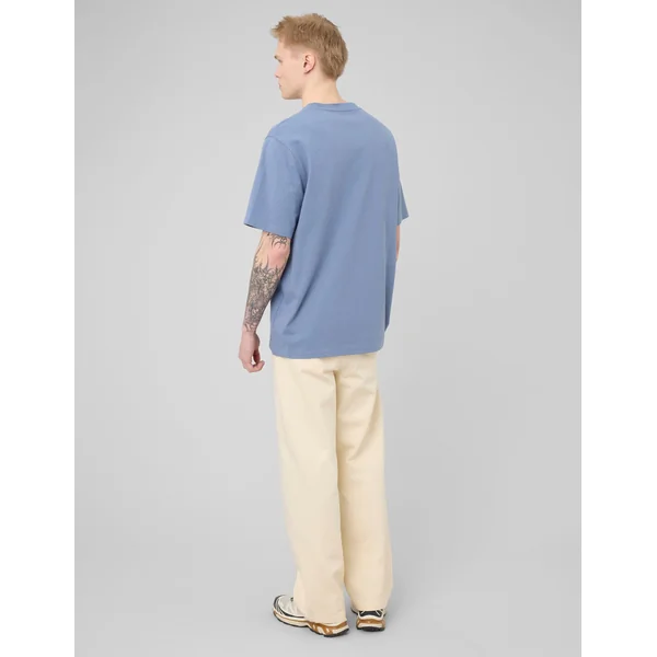 T-shirt uni loose premium Bleu moyen