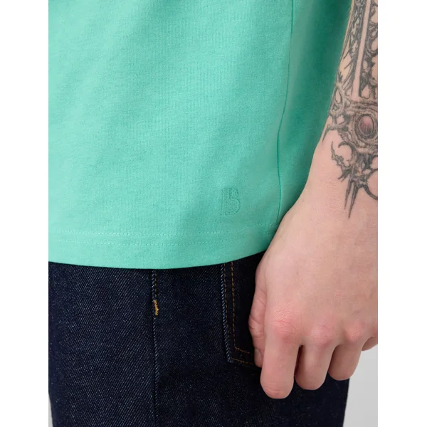 T-shirt uni loose premium Vert d'eau