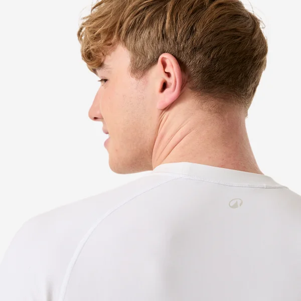 T-shirt voile anti-uv manches longues sailing 500 homme, blanc