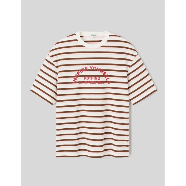 T-shirt à rayures Multicolore
