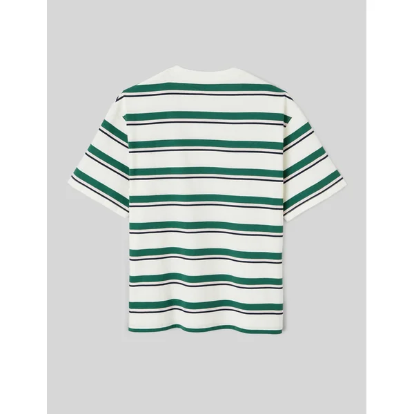 T-shirt à rayures Vert