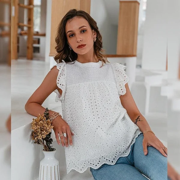 Tunique Bohème Broderie Anglaise