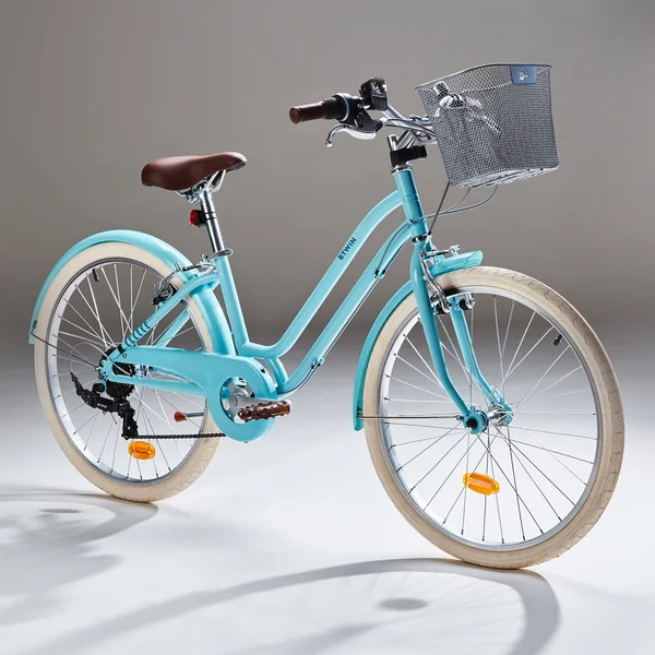 VELO VILLE ENFANT ELOPS 500 24 POUCES 9-12 ANS - Bleu
