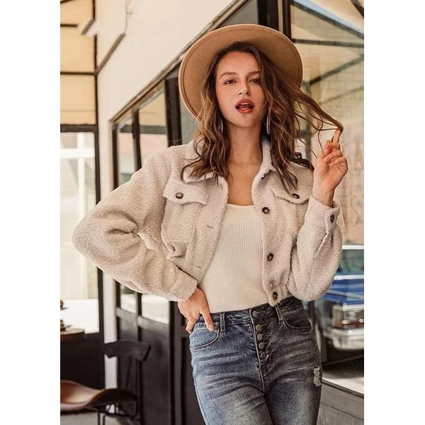 Veste Bohème Chaude en Fausse Fourrure