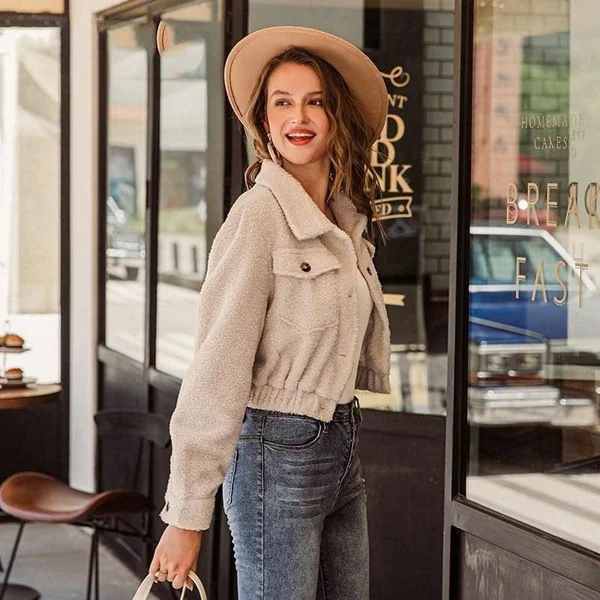 Veste Bohème Chaude en Fausse Fourrure