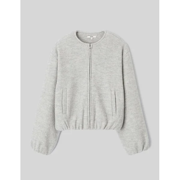 Veste boule en laine Gris clair