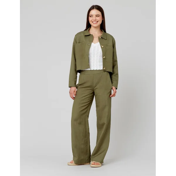 Veste boxy Vert Kaki