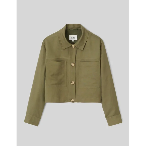 Veste boxy Vert Kaki