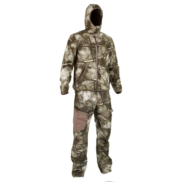 Veste chasse 500 Silencieuse Imperméable CAMOUFLAGE TREEMETIC