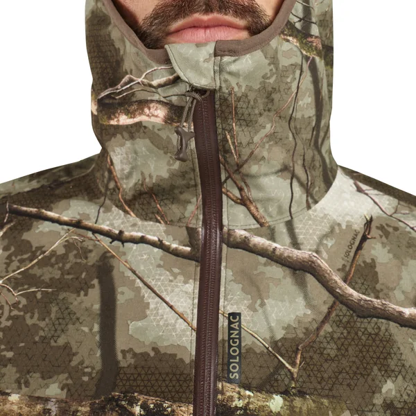 Veste chasse 500 Silencieuse Imperméable CAMOUFLAGE TREEMETIC